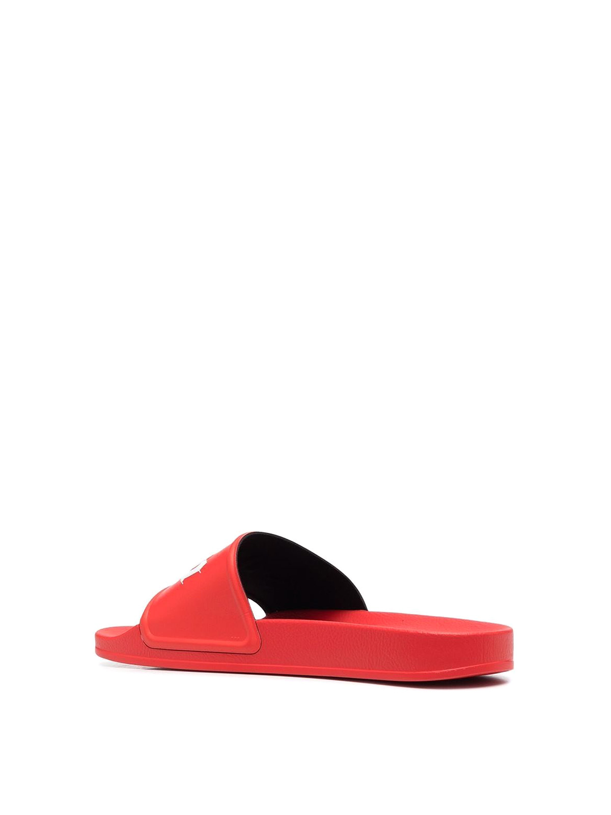 Palm Angels Logo-print slides - Red - Men|PMIC001C99PLA0012501 display picture 1