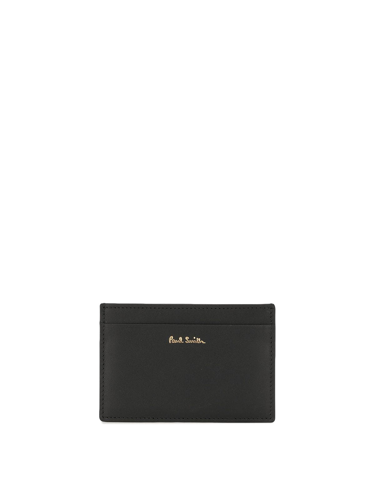 Paul Smith Leather Cardholder In Black