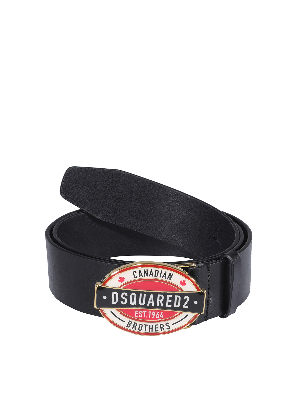 Dsquared2 Logo Buckle Belt In Black