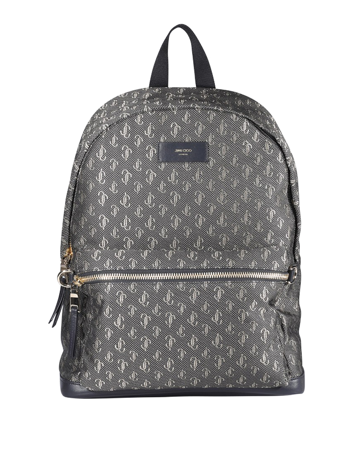Jimmy Choo Wilmer backpack - Black|WILMERRAUBLACKGOLDLIGHTGOLD