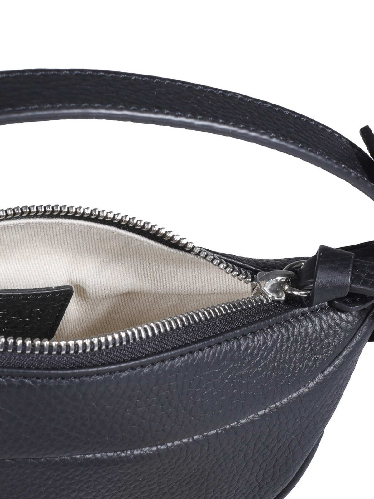 Shoulder bags By Far Ami Mini leather bag 22PFAMINOBLFLTSMABL