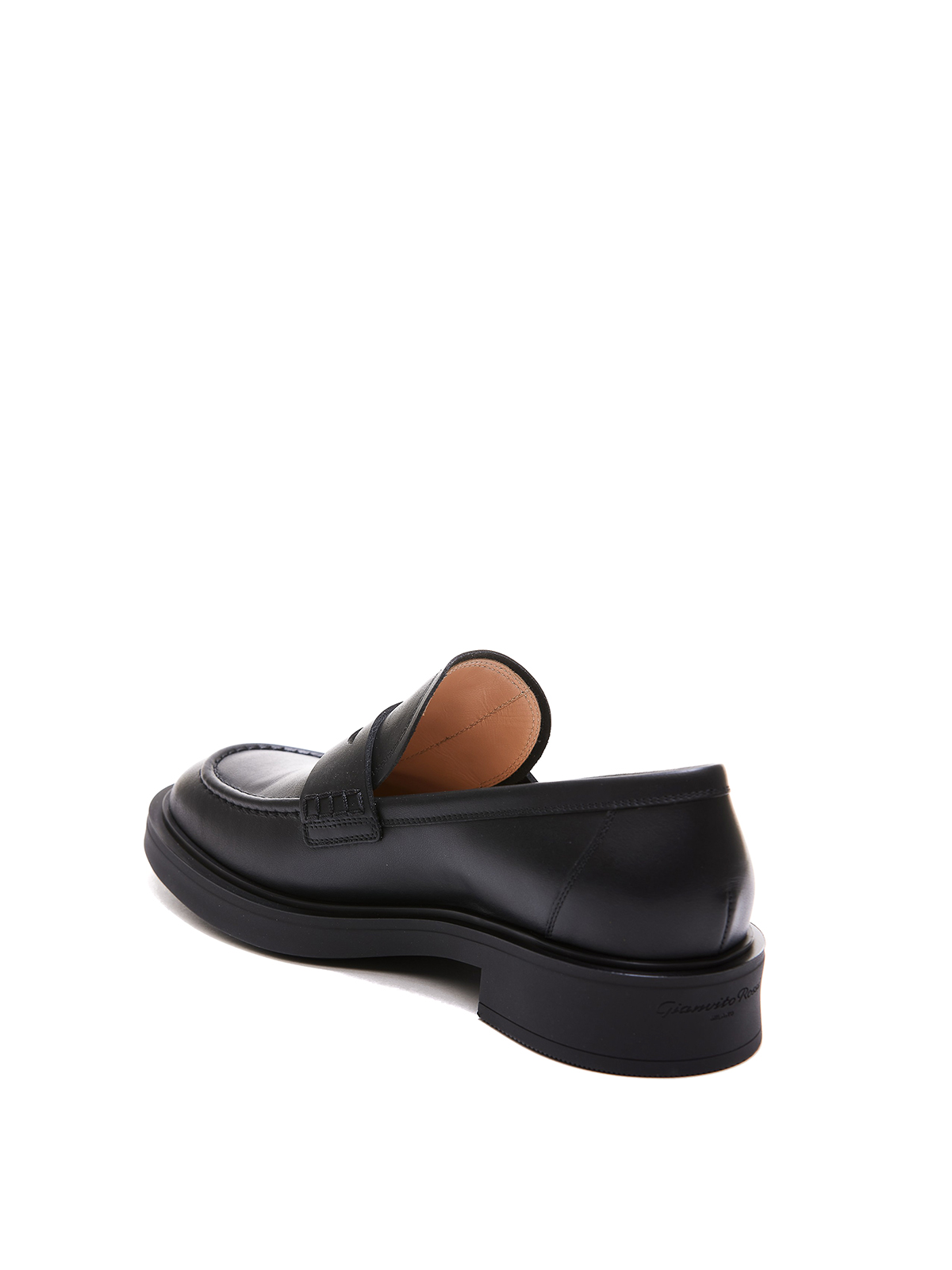 Gianvito Rossi ブラックローファー 厚底 Gianvito Rossi ローファー - 黒|G2528320GOMCLNNERO | THEBS