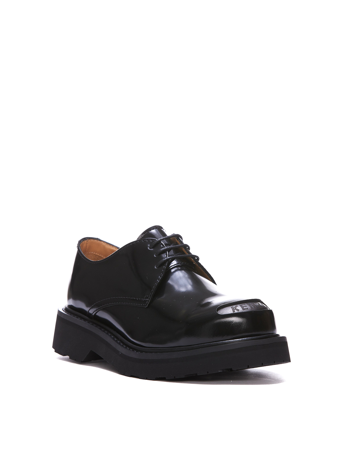 Shop Kenzo Lace-up Derby Shoes In Negro