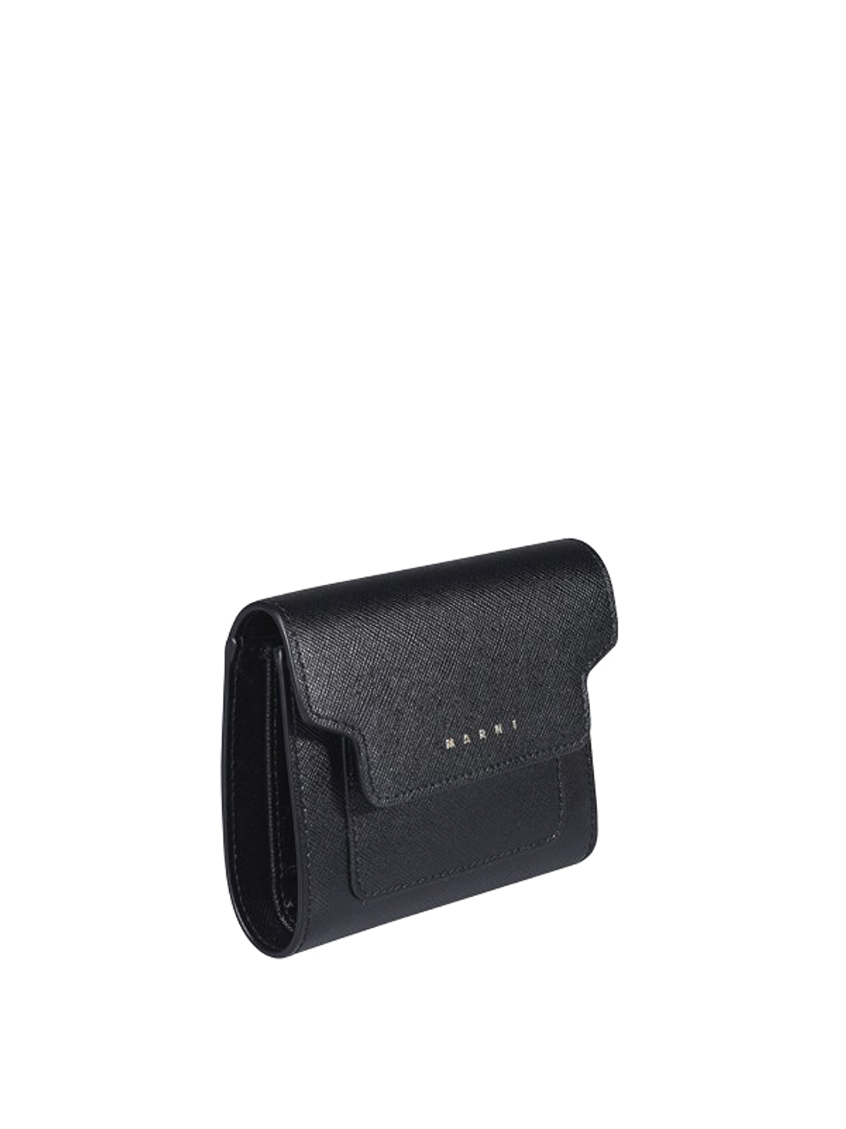 Shop Marni Logoed Wallet In Black
