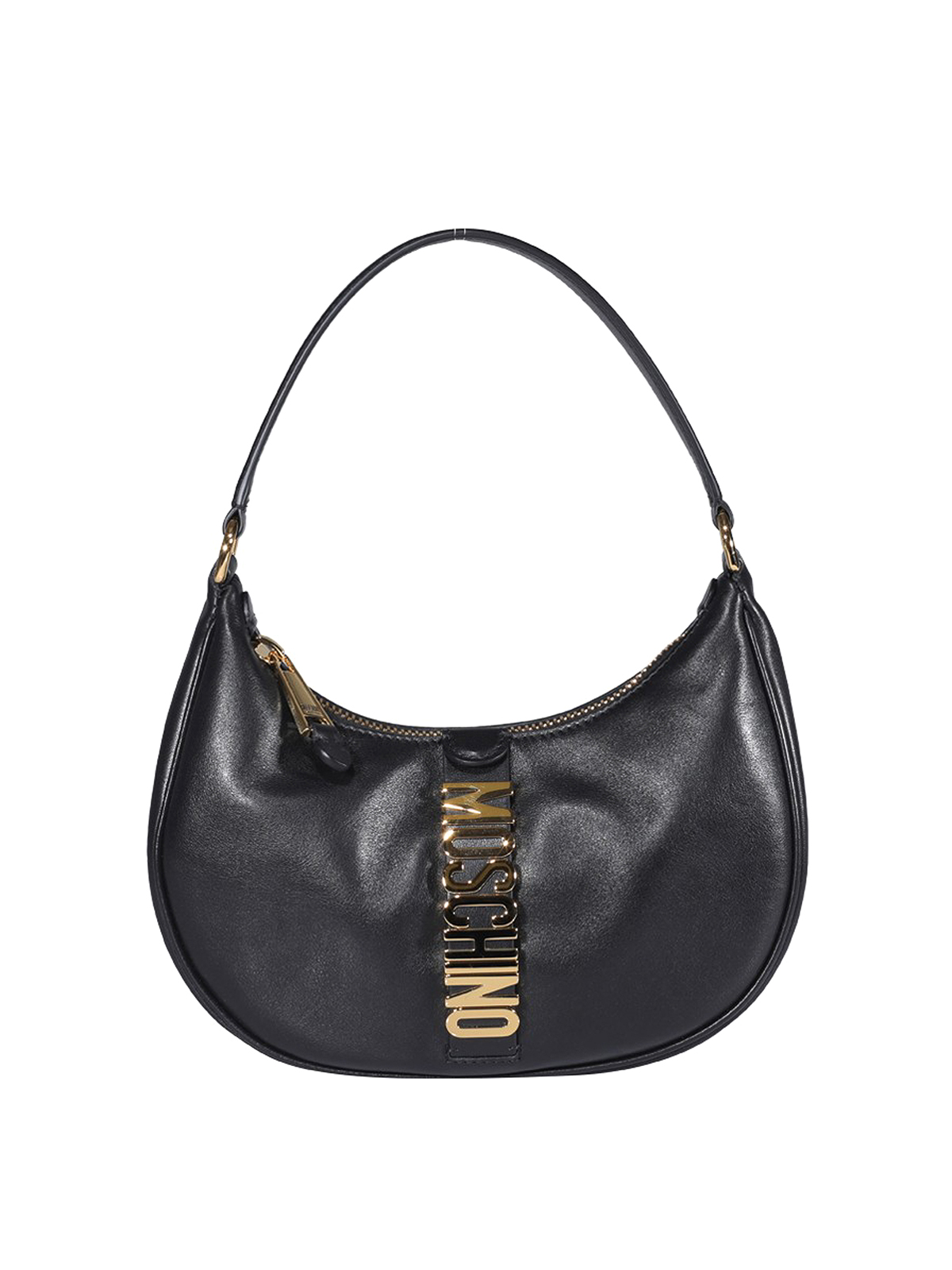 Moschino Logo Lettering Bag In Black