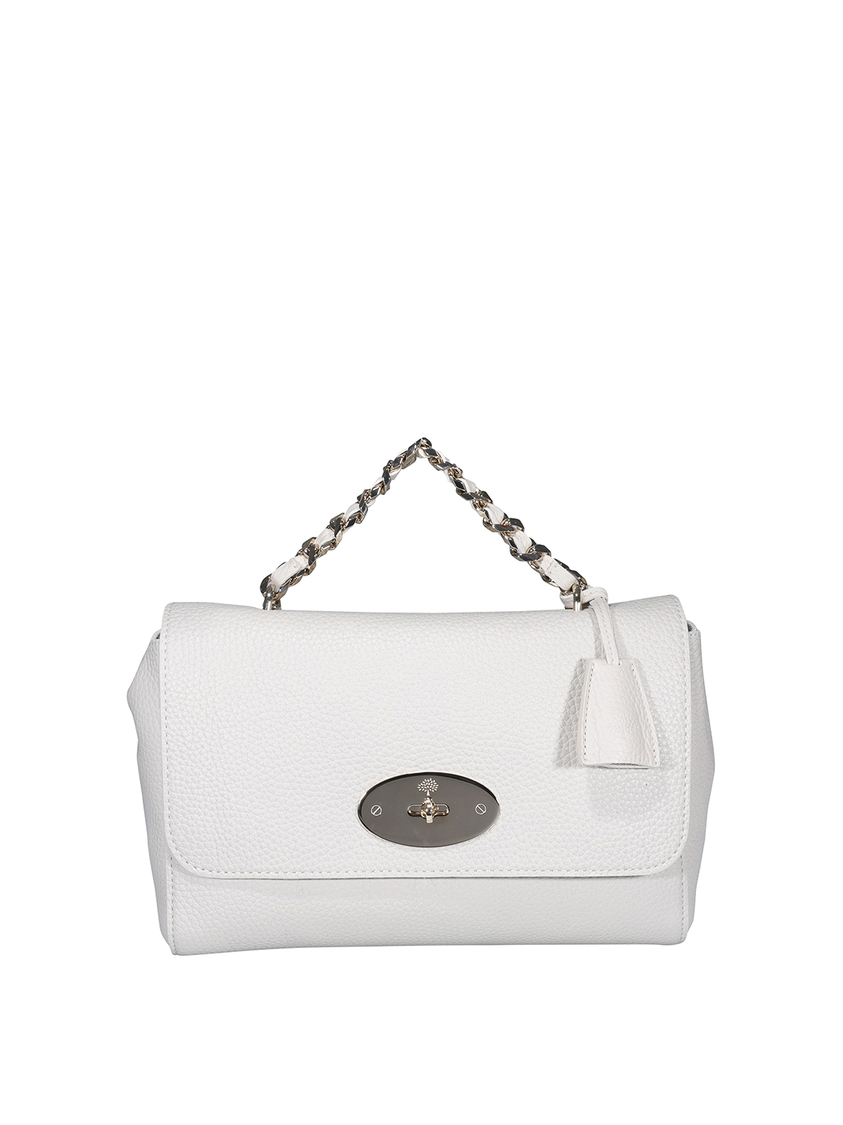 Mulberry Leather Tote In White