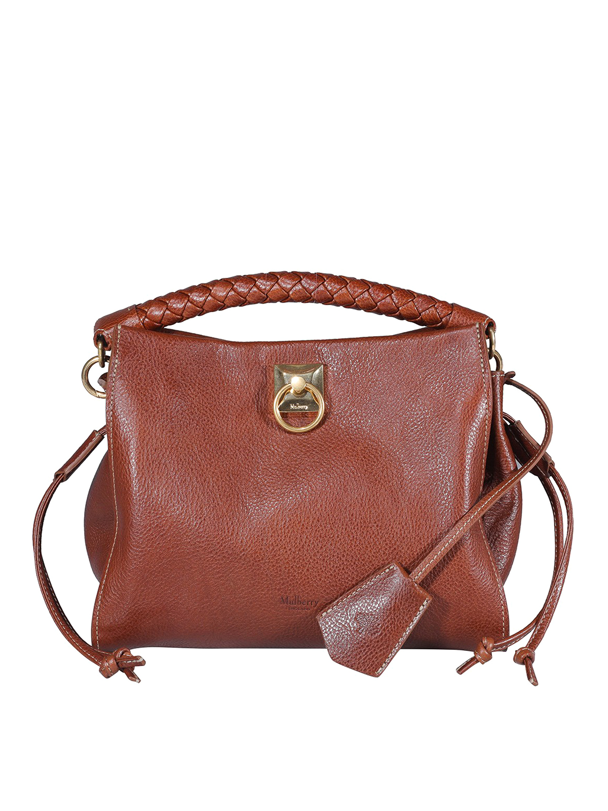 Mulberry Leather Tote In Brown