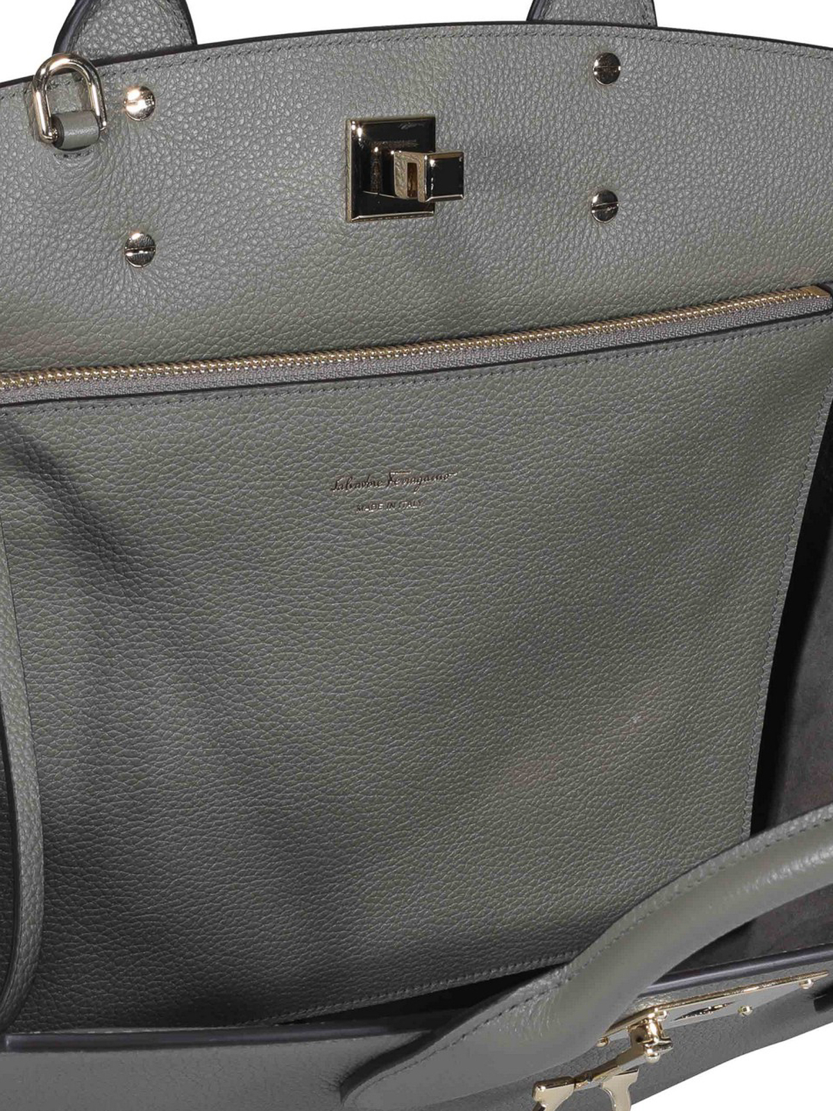 Ferragamo トートバッグ - ダークグリーン|754134211772
