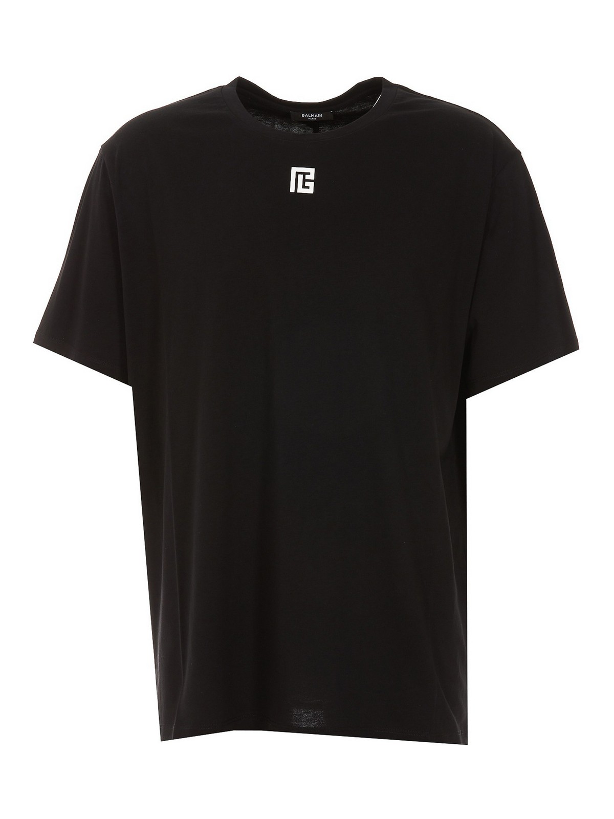 Balmain Logo printed T-shirt - Black - Men|EG010BB69EAB