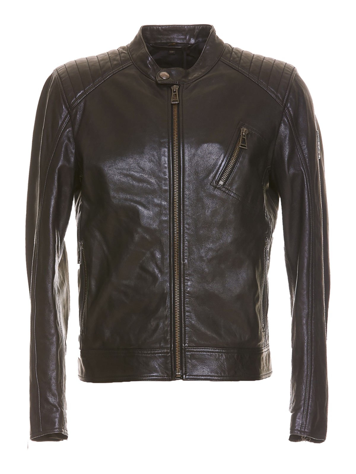 Belstaff Leather Jacket In Black