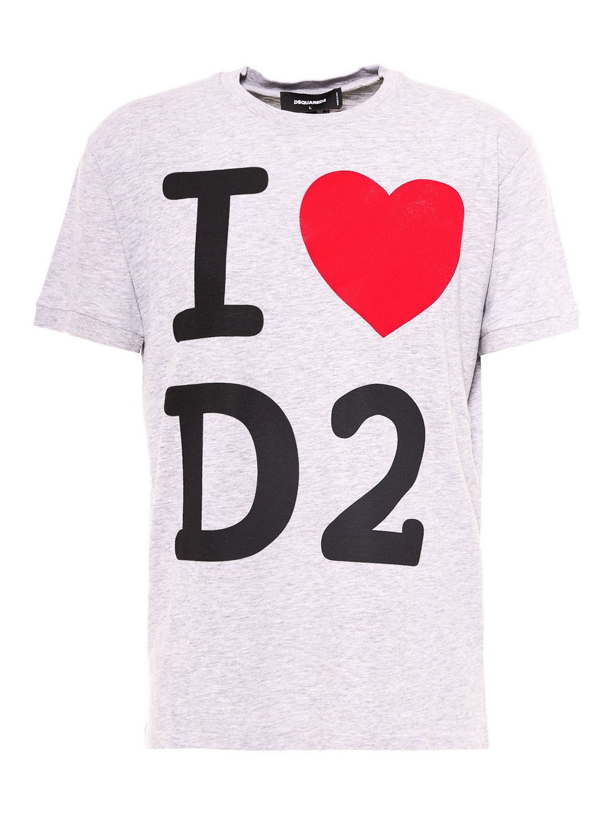 Dsquared2 Front Logo T-shirt In Gray