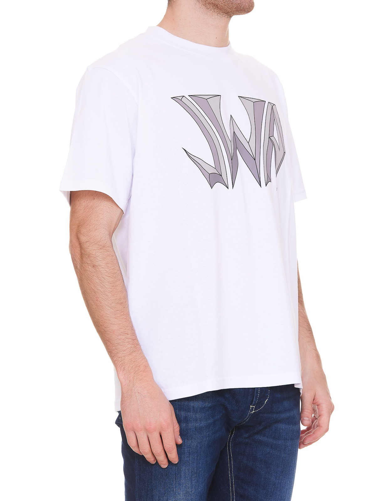 J.W. Anderson Front logo T-shirt - White - Men | JT0101PG0482001