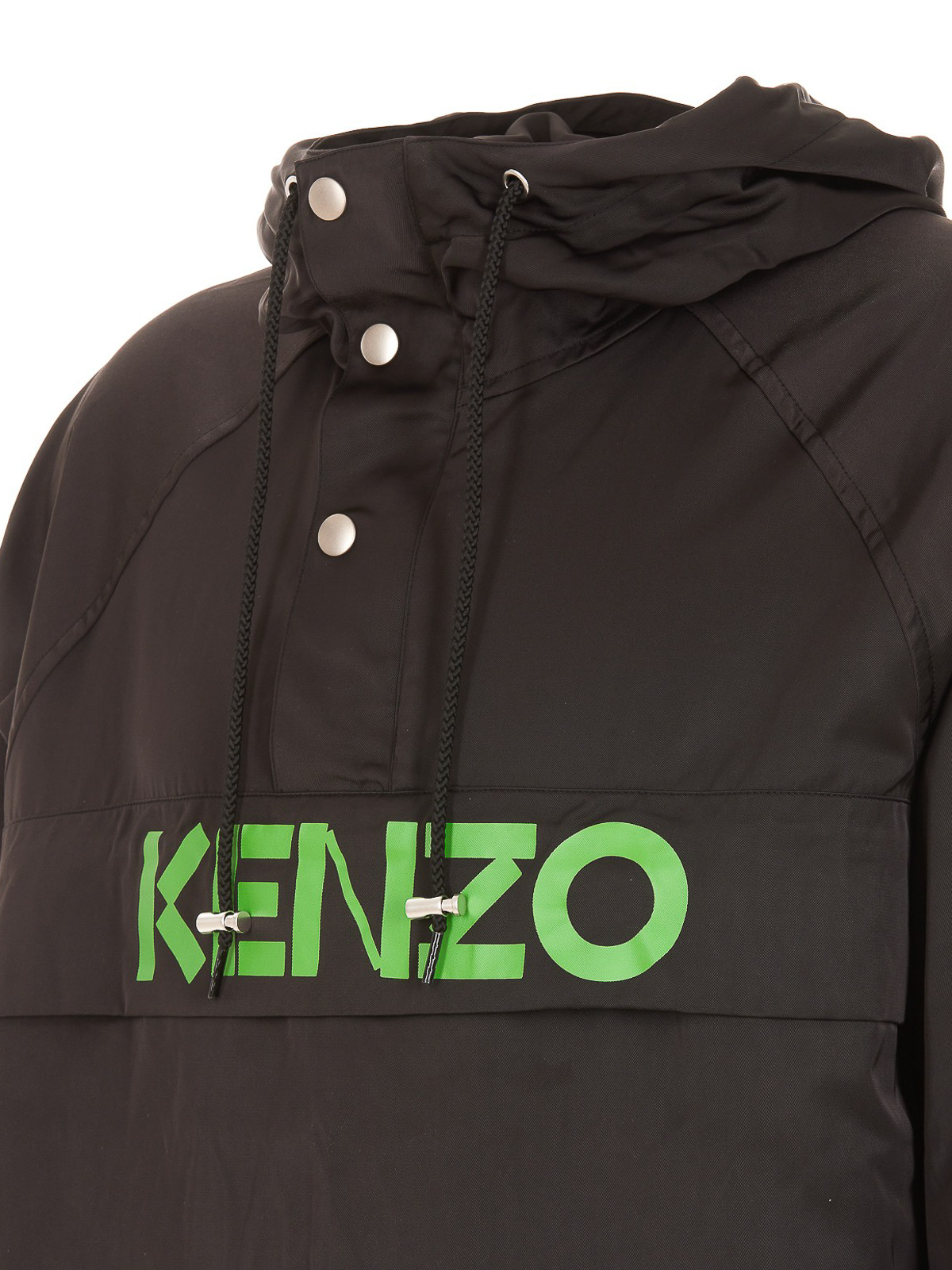 Shop Kenzo Tech Fabric Jacket In Black