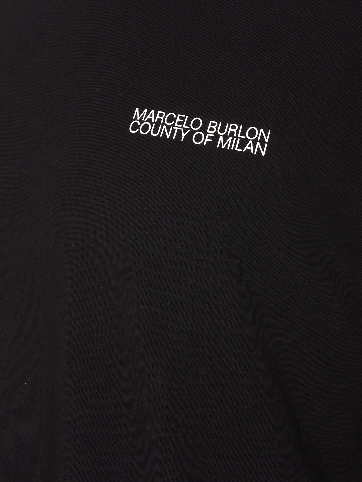 Shop Marcelo Burlon County Of Milan Front Logo T-shirt In Negro