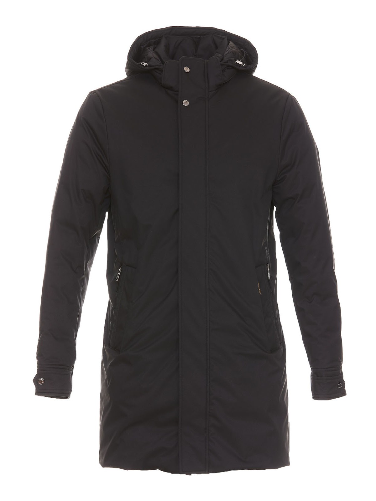 Moorer Tech Fabric Puffer Jacket In Black