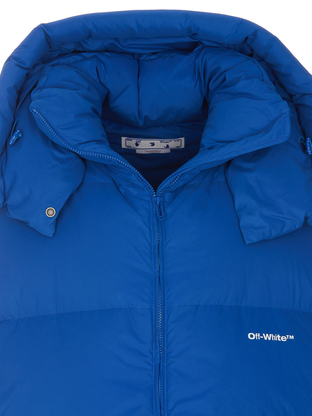Shop Off-white Quilted Vest In Azul
