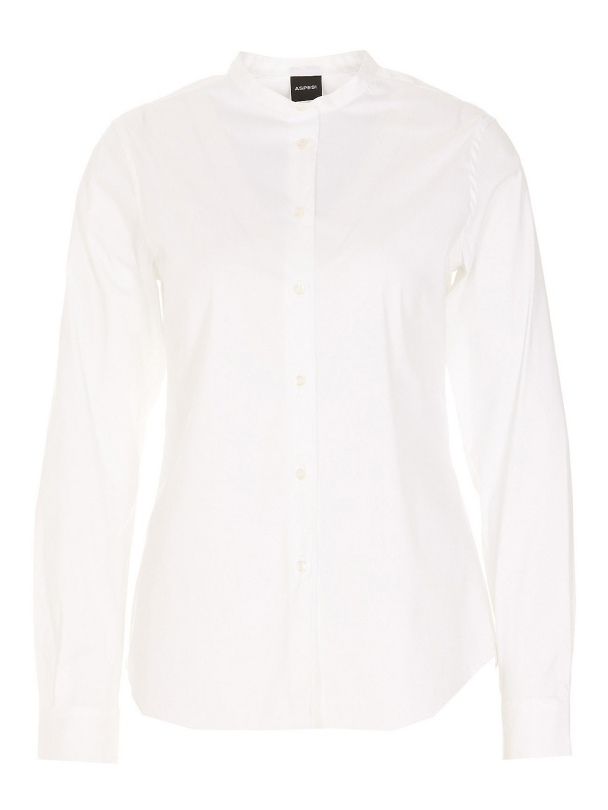 Aspesi Stretch Poplin Shirt In White