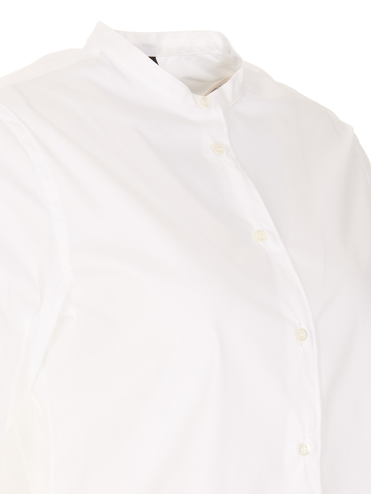 Shop Aspesi Stretch Cotton Shirt In White