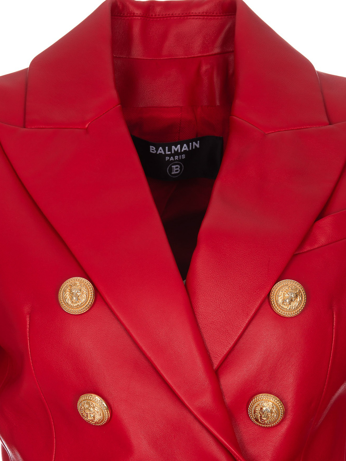 jacket Balmain - Leather blazer - SG000LB243AC