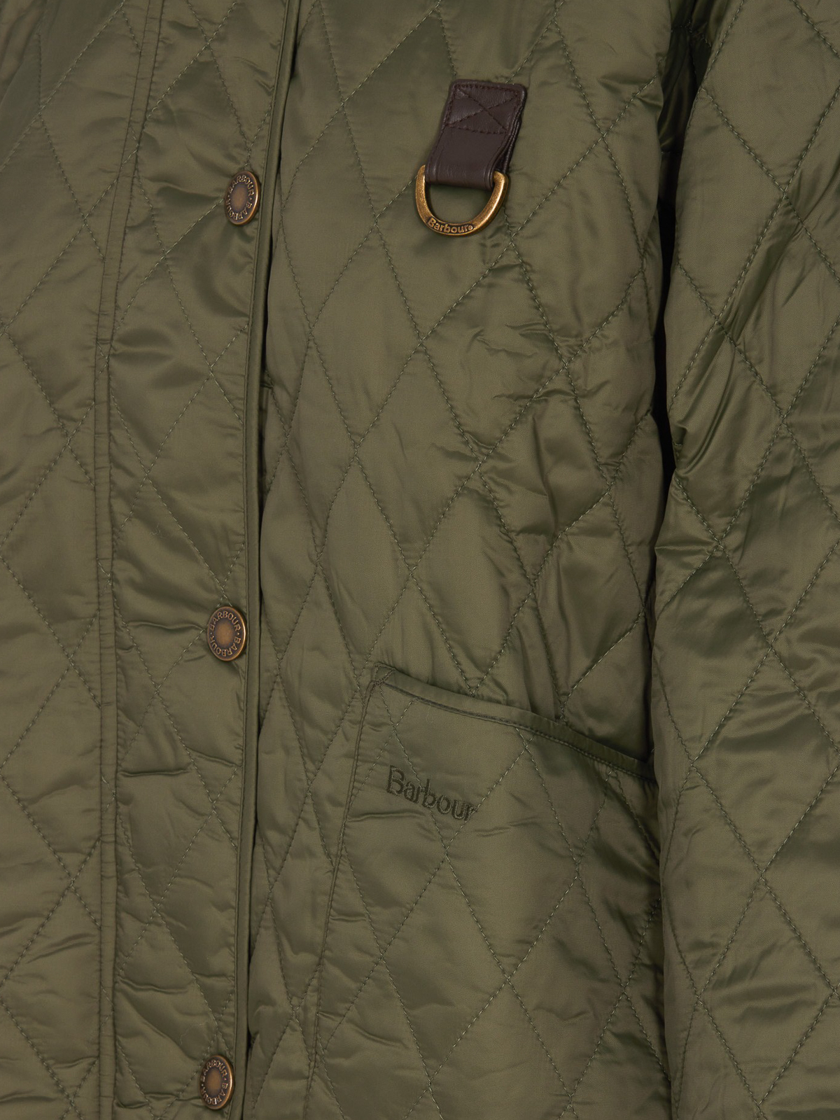 Shop Barbour Tech Fabric Puffer Jacket In Verde