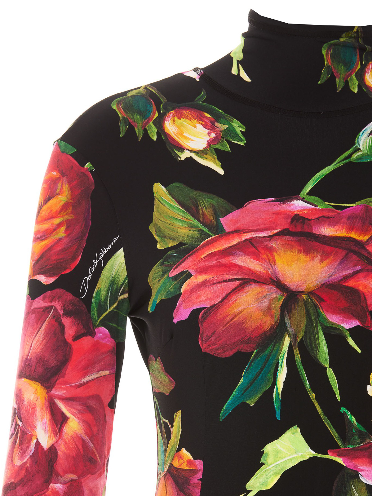 Dolce & Gabbana Floral printed jumpsuit - Black