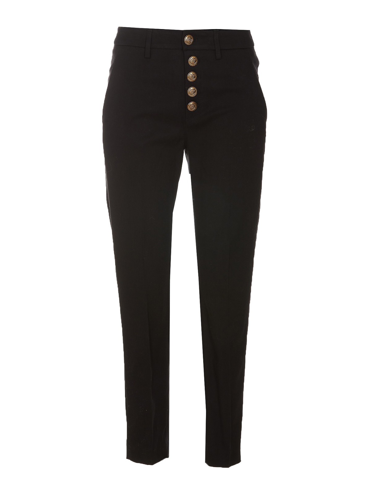 Dondup Stretc Fabric Trousers In Negro