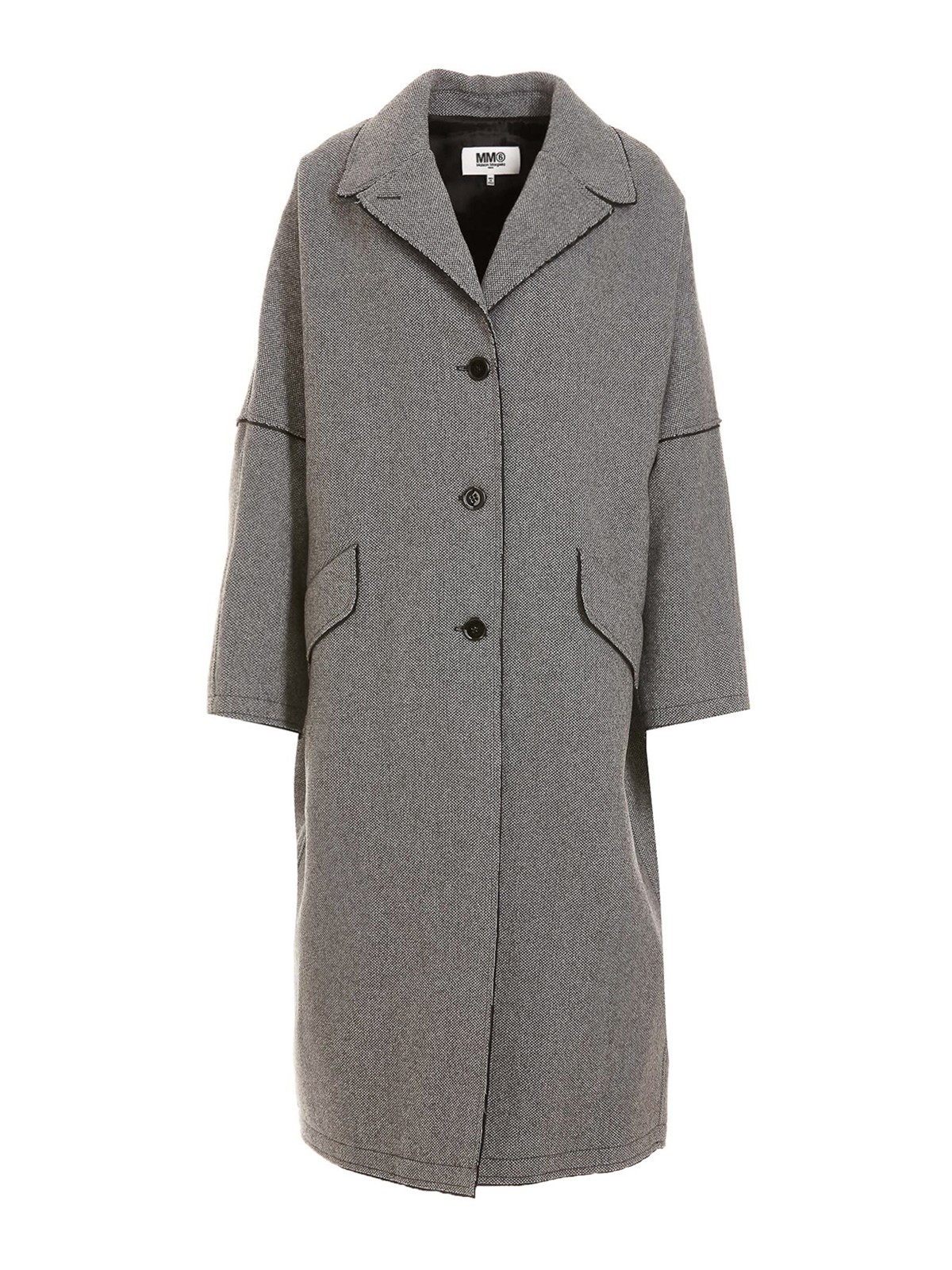 MM6 Maison Margiela Wool coat - Grey - Women|S52AA0137S54901001F