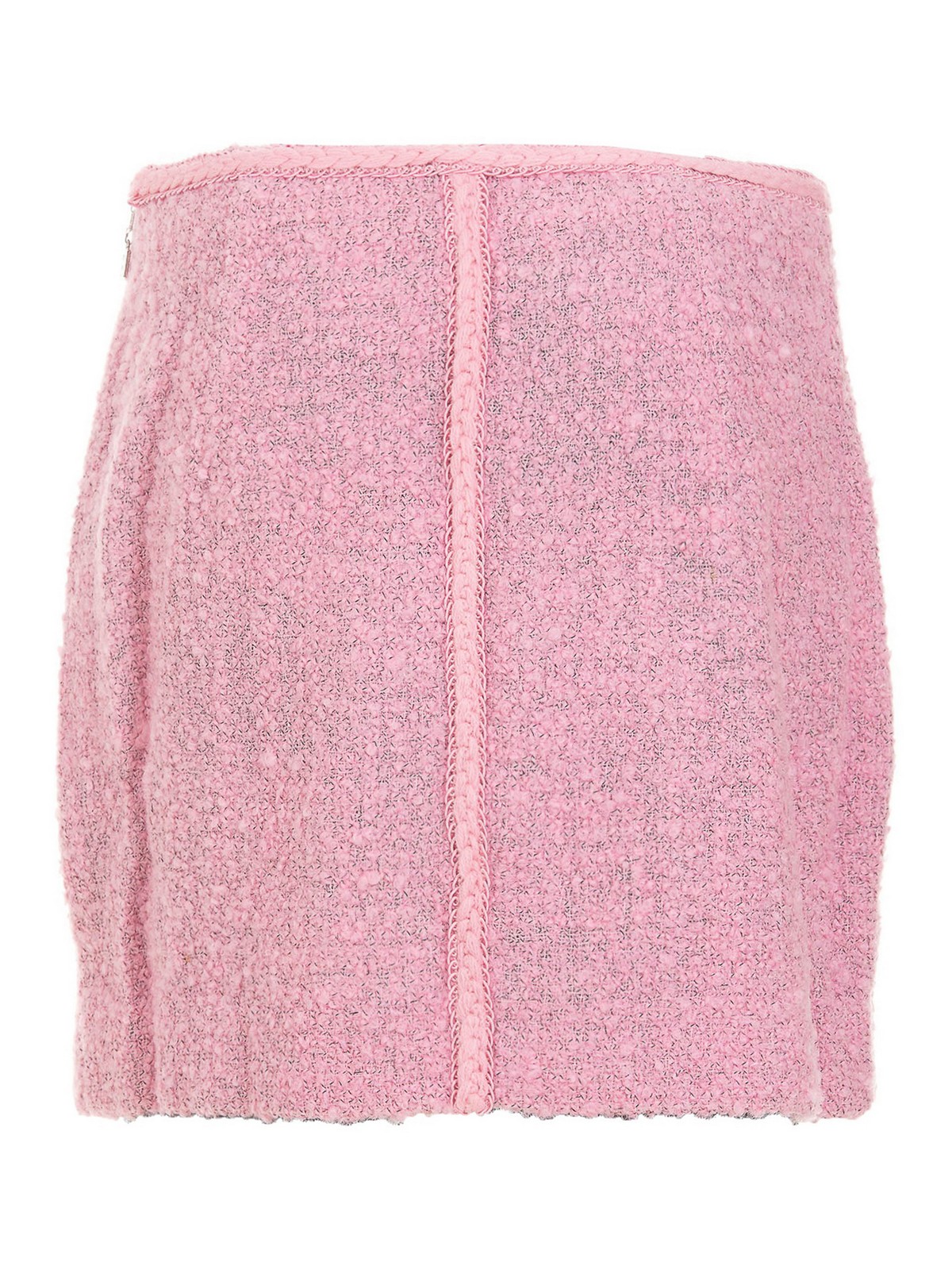 Shop Rotate Birger Christensen Zip Detailed Mini Skirt In Pink