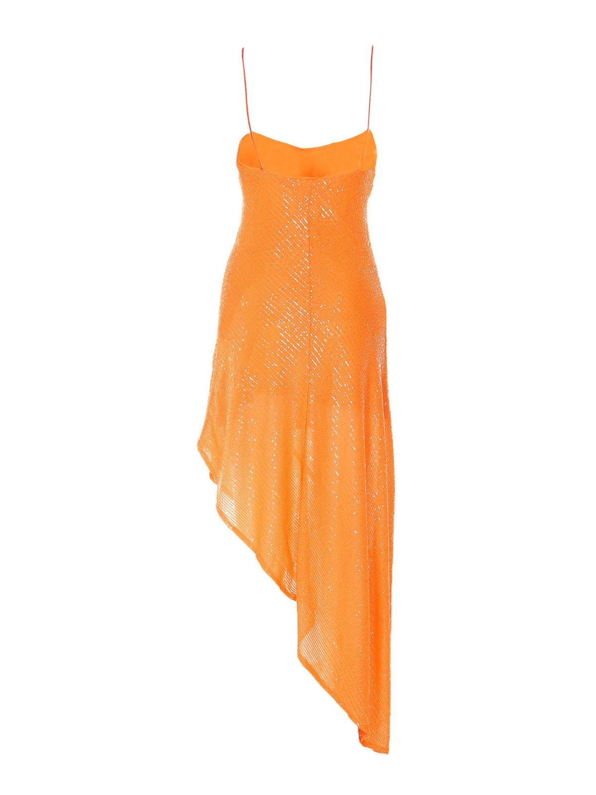 rotate birger christensen orange dress ROTATE BIRGER CHRISTENSEN Jasy Open-Back Sequinned Dress