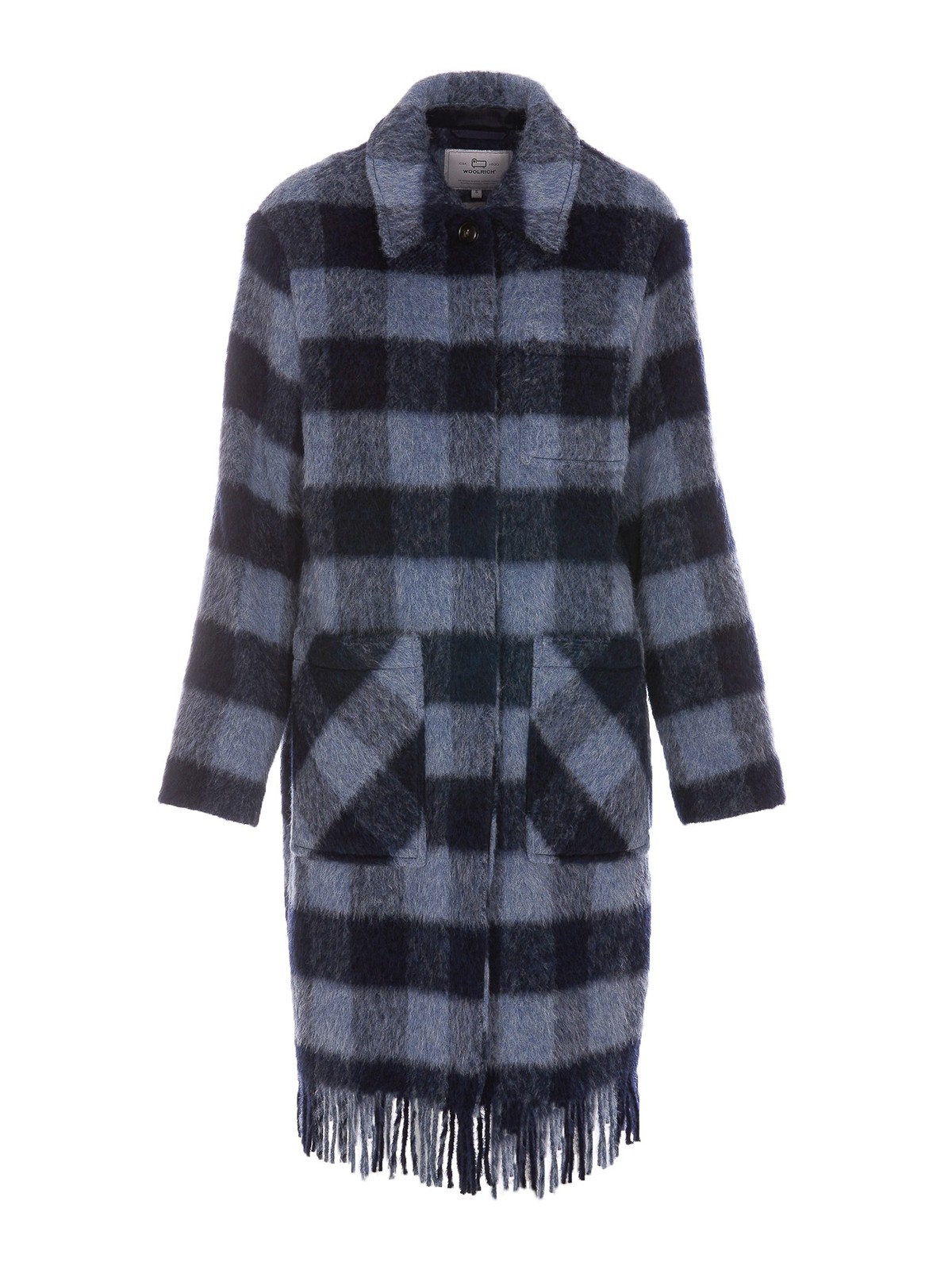 Woolrich Checked Coat In Multicolour