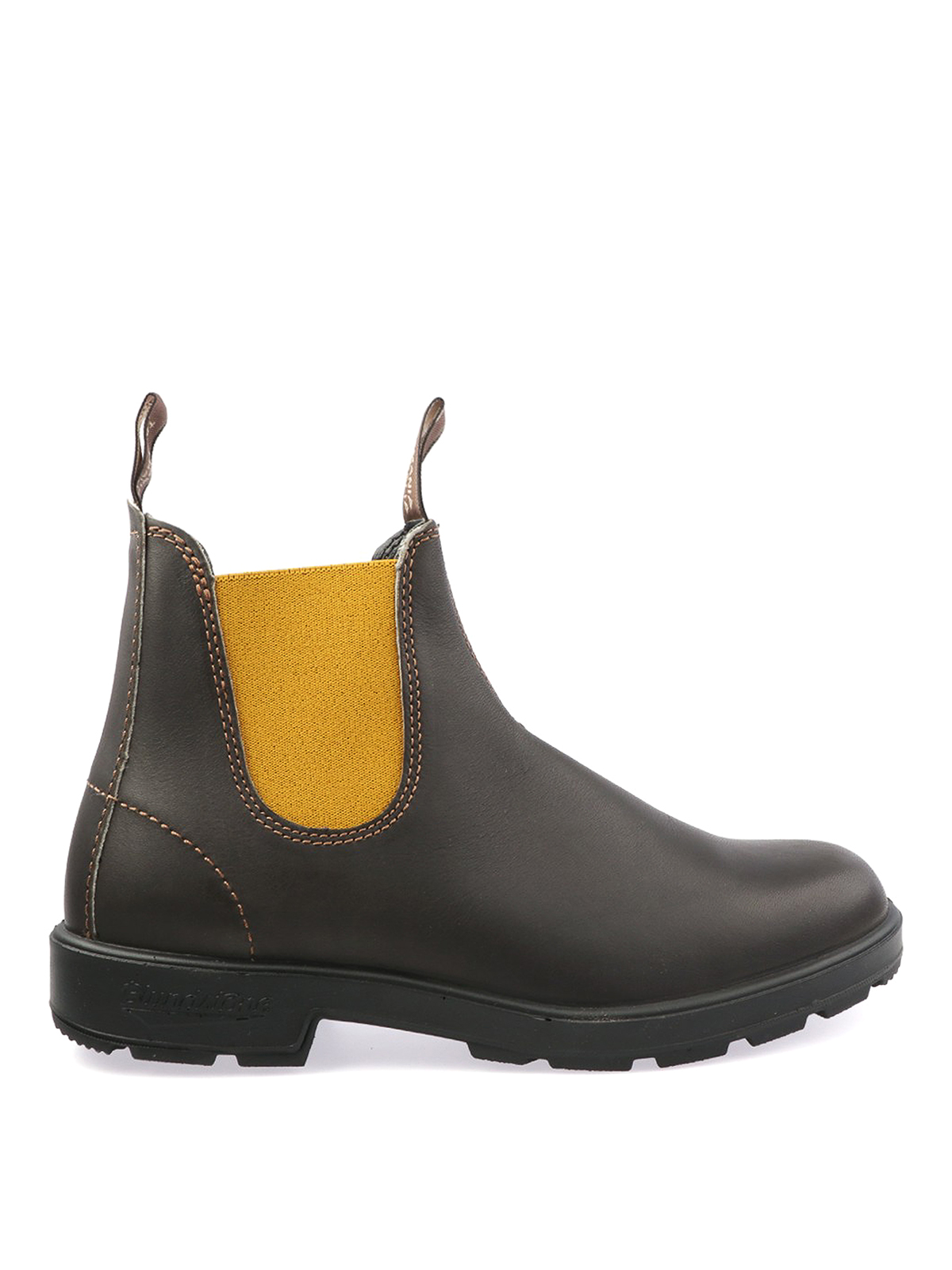 Blundstone Leather Ankle Boots In Marrón Oscuro