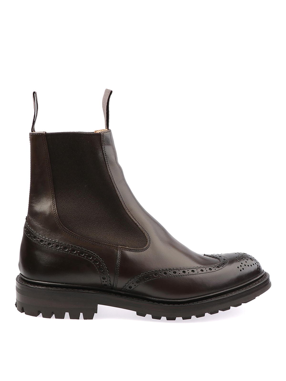Shop Tricker's Henry Ankle Boots In Marrón Oscuro