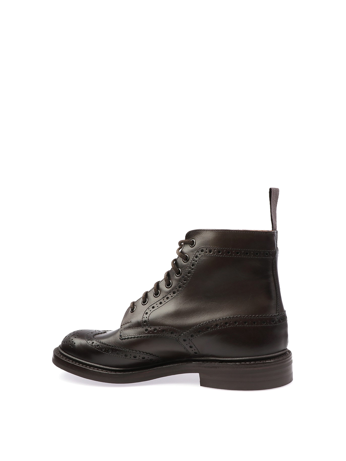 Shop Tricker's Stow Ankle Boots In Dark Brown