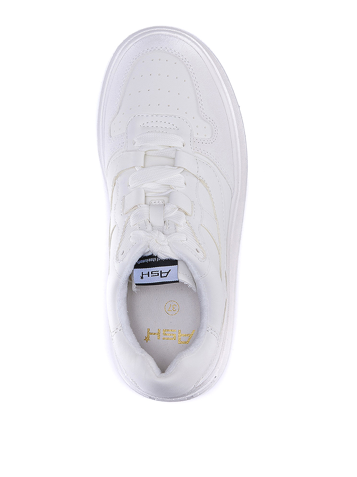 Shop Ash Leather Sneakers In White
