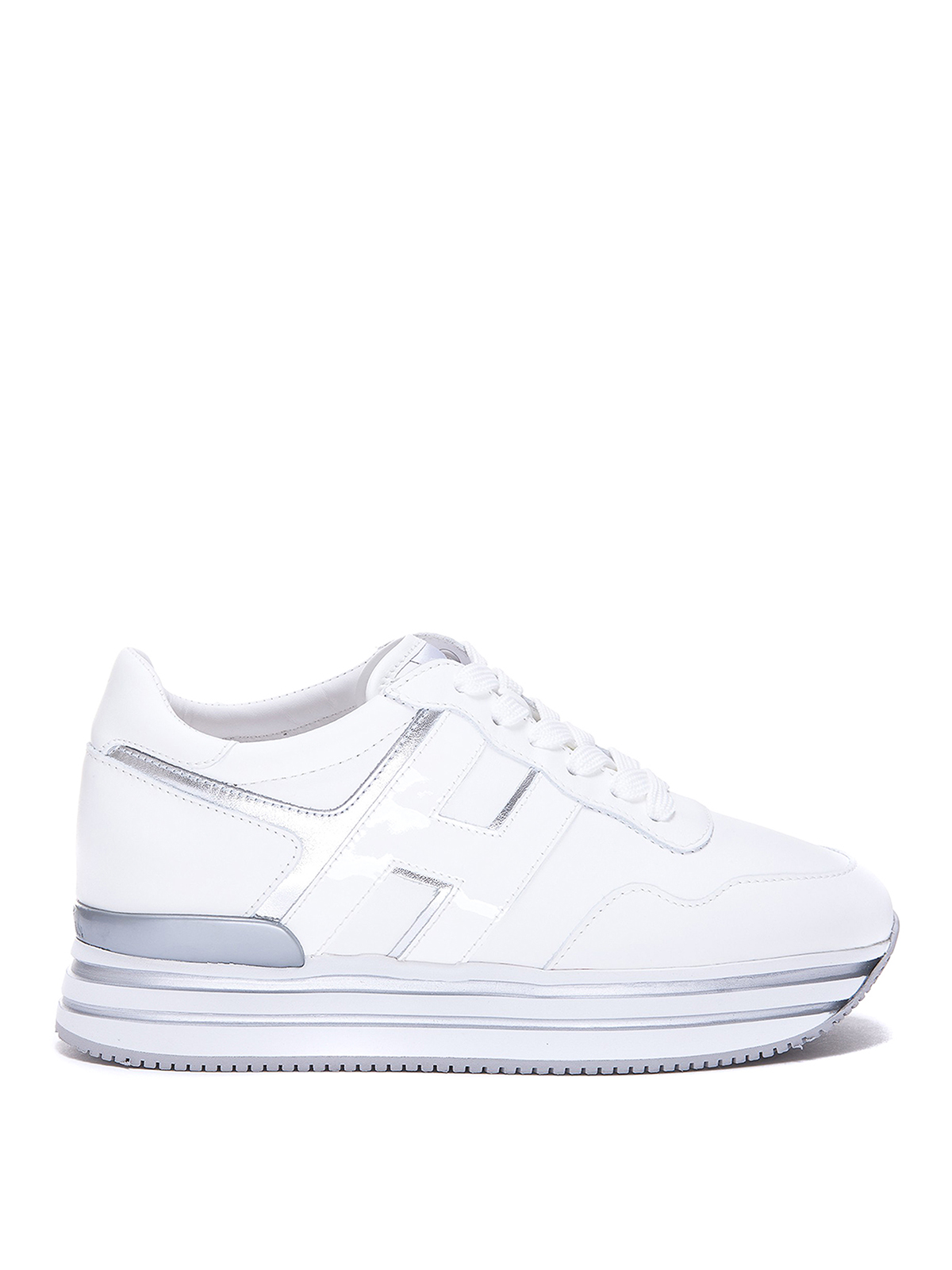 Shop Hogan Midi H222 Sneakers In White