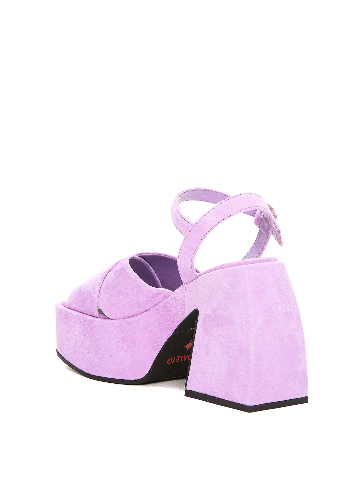 Shop Nodaleto Bulla Joni Suede Sandals In Purple