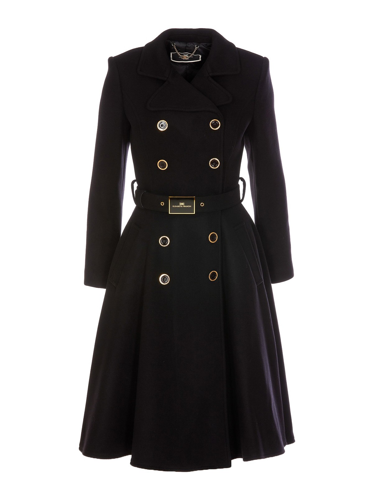 Trench Coats Elisabetta Franchi - Wool Blend Trench - Cp00126e2110