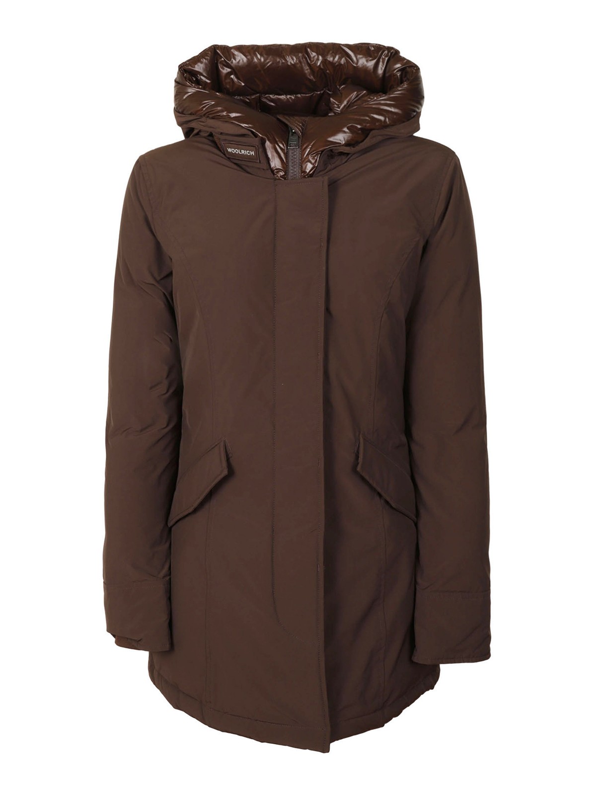 Woolrich Giacca Puffy Prescott Parka - ブラウン|CFWWOU0686FRUT31287371