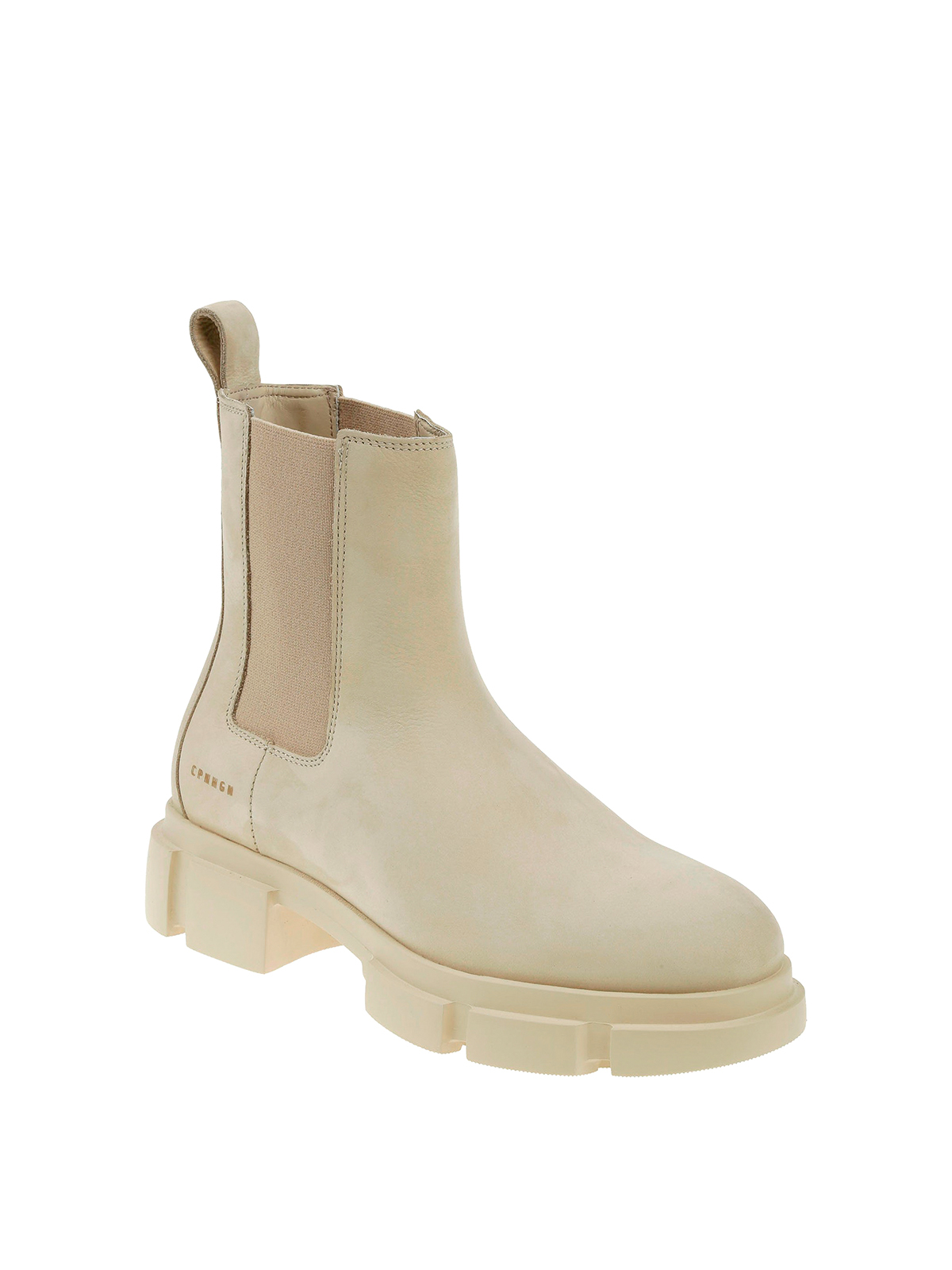 Shop Copenhagen Leather Ankle Boots In Beis Claro