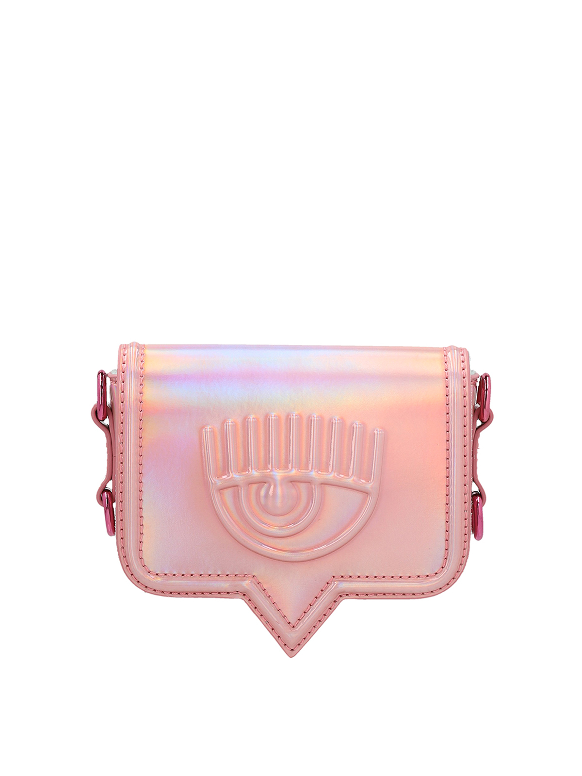 Chiara Ferragni Eyelike-embossed belt bag, Pink