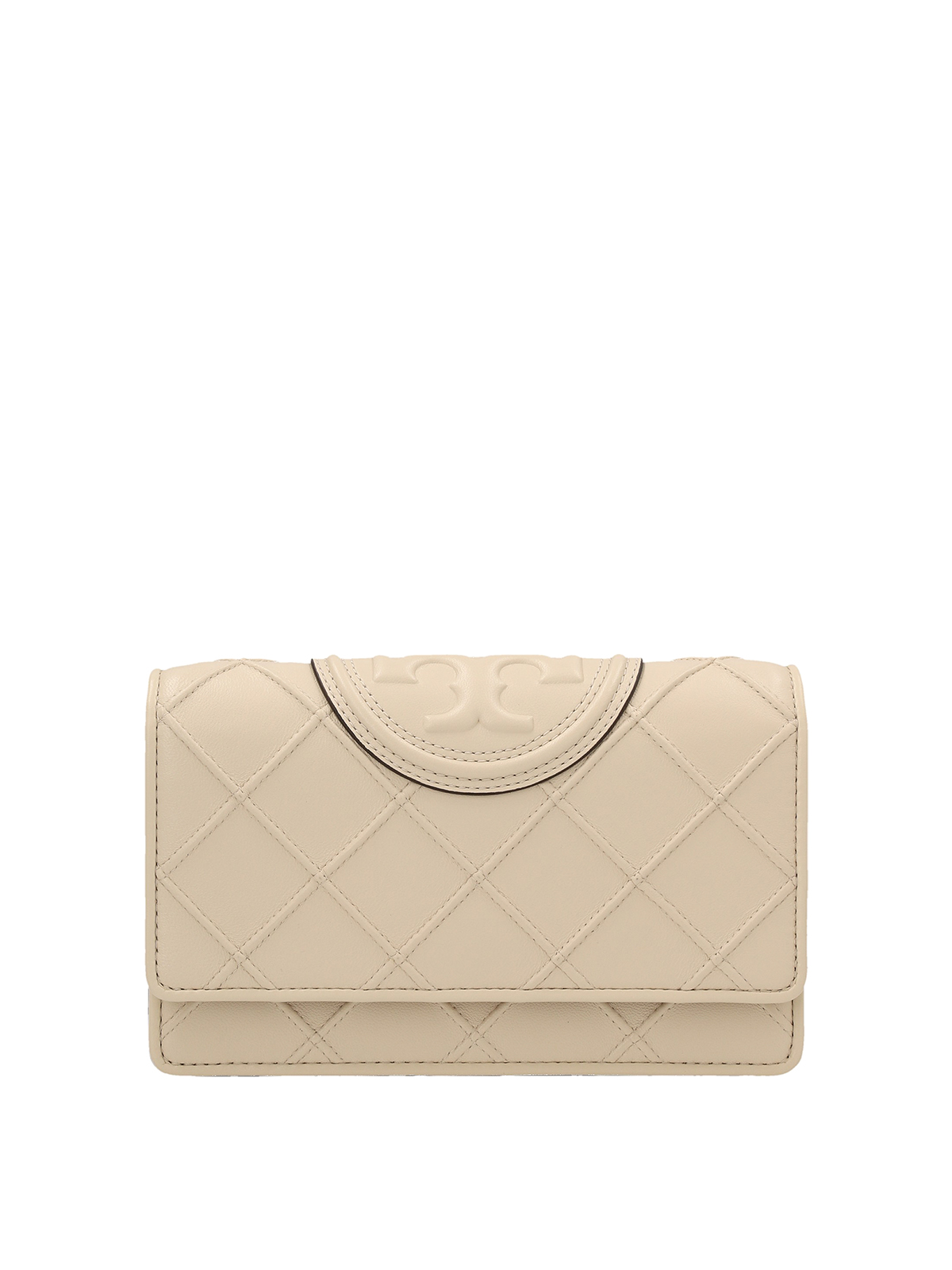 Tory Burch Fleming Wallet In White