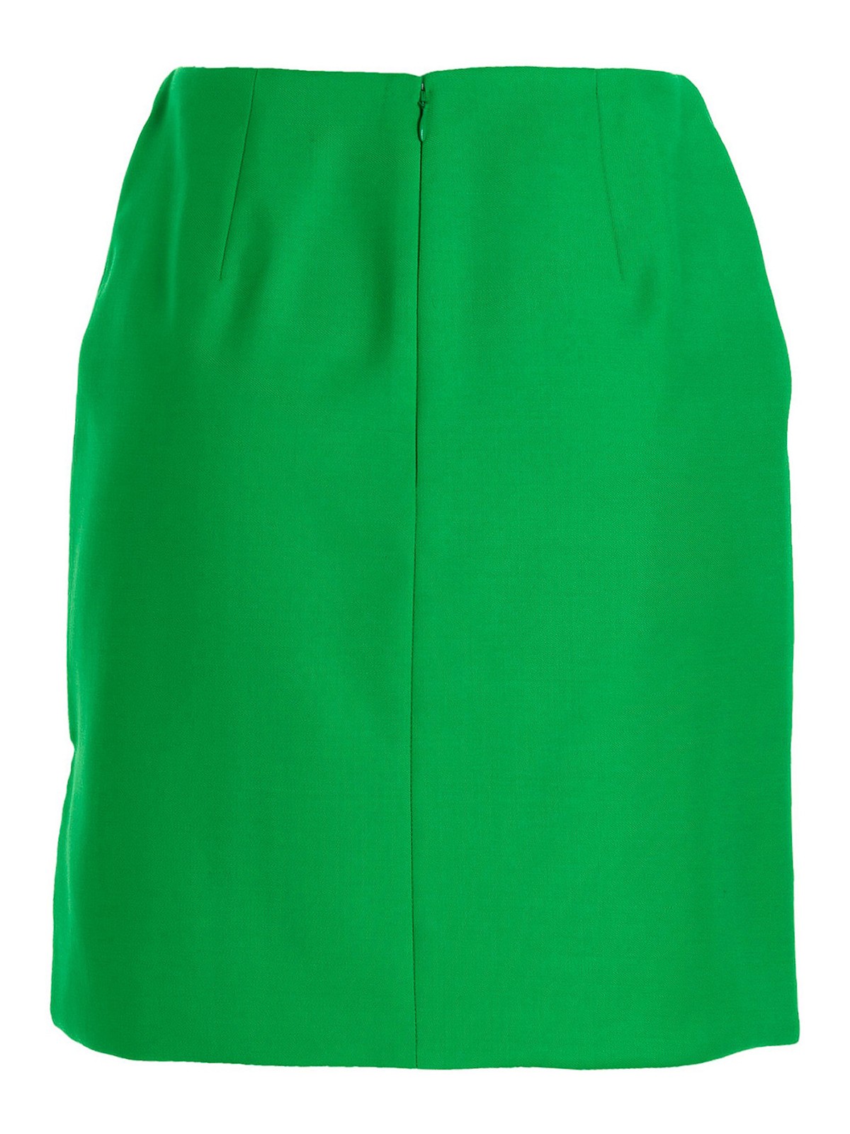 【送料&関税込】Alexander McQueen Wool Mini Skirt Black Silk-chiffon and lace-trimmed wool mini skirt