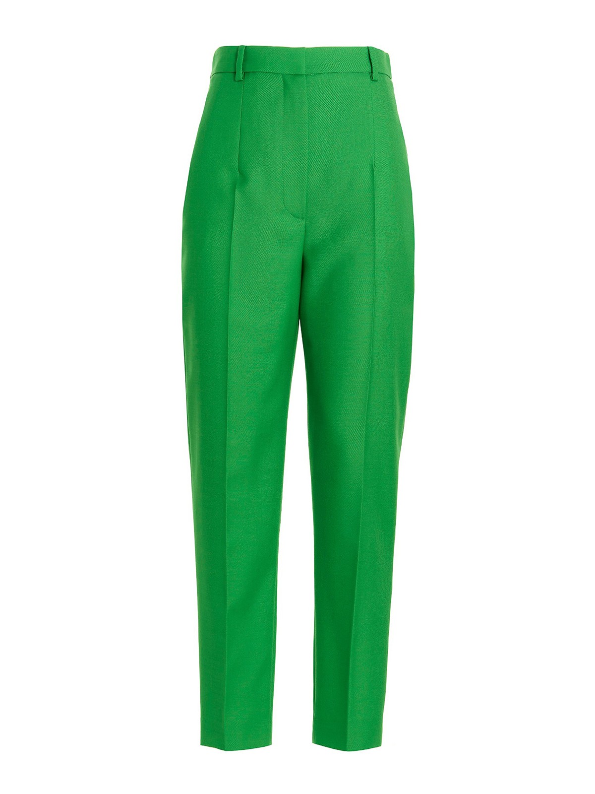 Shop Alexander Mcqueen Straight Leg Pants In Verde