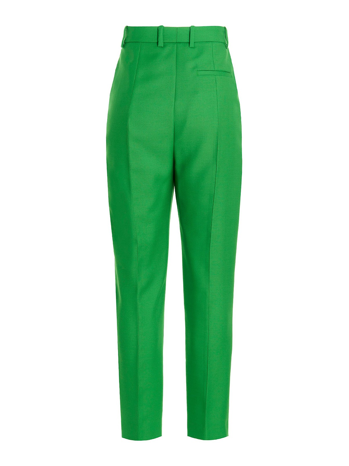Shop Alexander Mcqueen Straight Leg Pants In Verde