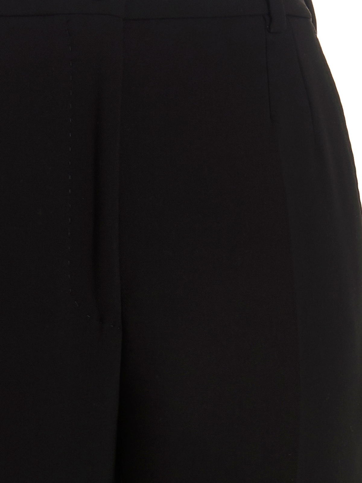 Shop Dolce & Gabbana Flared Split Pants In Negro
