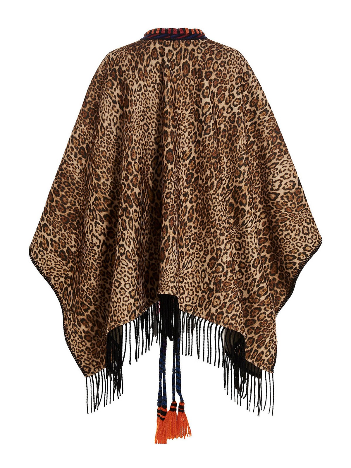 Etro Animal print wool cape - Multicolour - Women | 152330905800