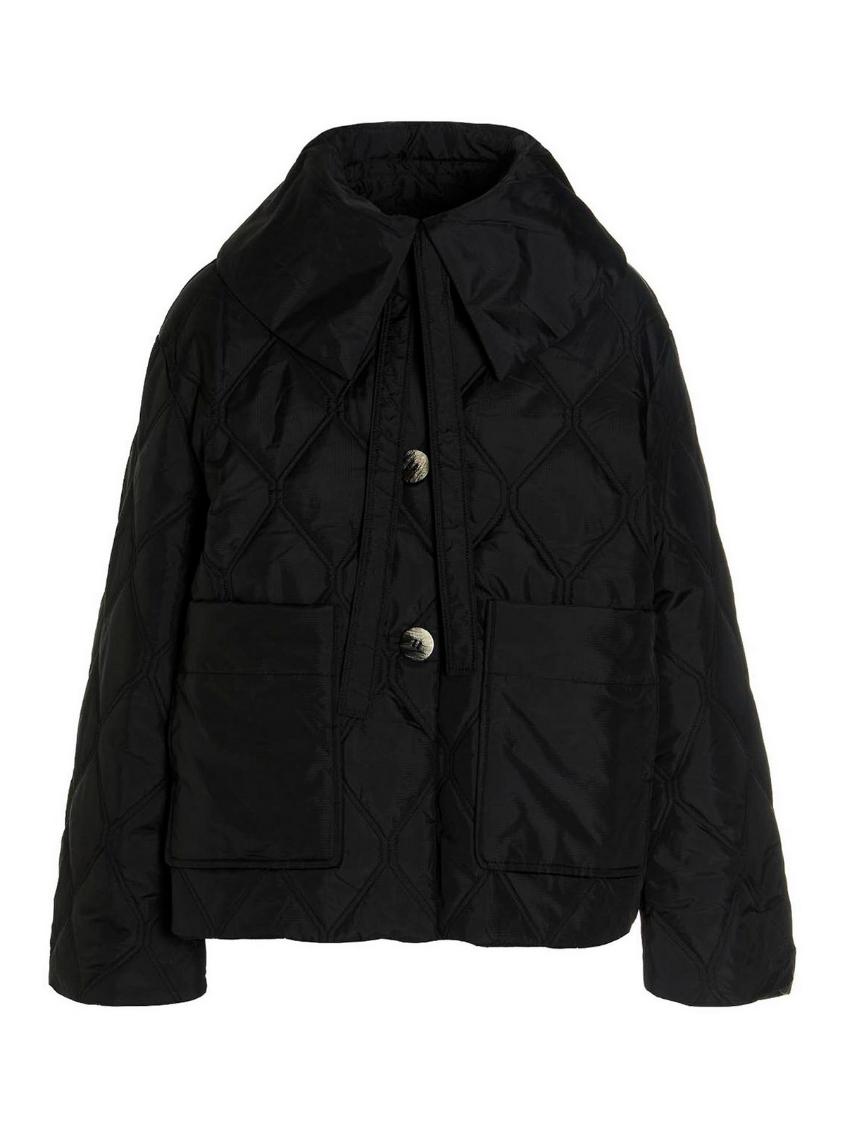 Padded jackets Ganni - Ripstop quilted jacket - F7326099