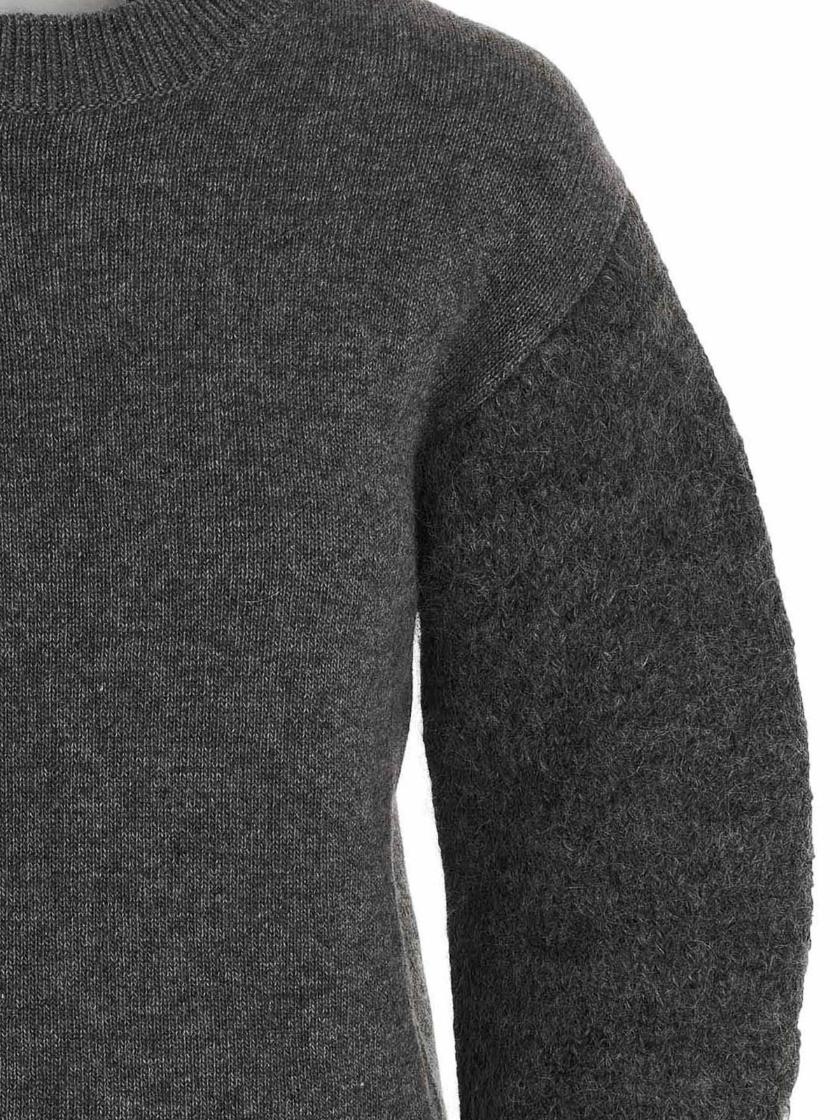 Shop Jil Sander Cashmere Wool Sweater In Gris