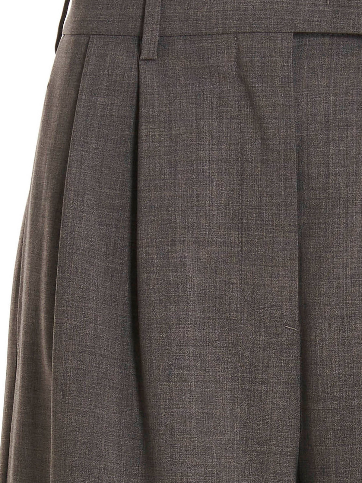 パンツ MSGM pants with front pleats MSGM Pants With Front Pleats | italist
