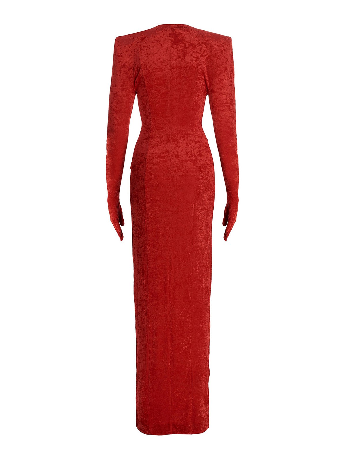 Shop Vetements Crocy Long Dress In Rojo